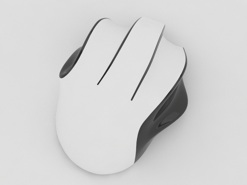 Wave ergonomic computer mouse