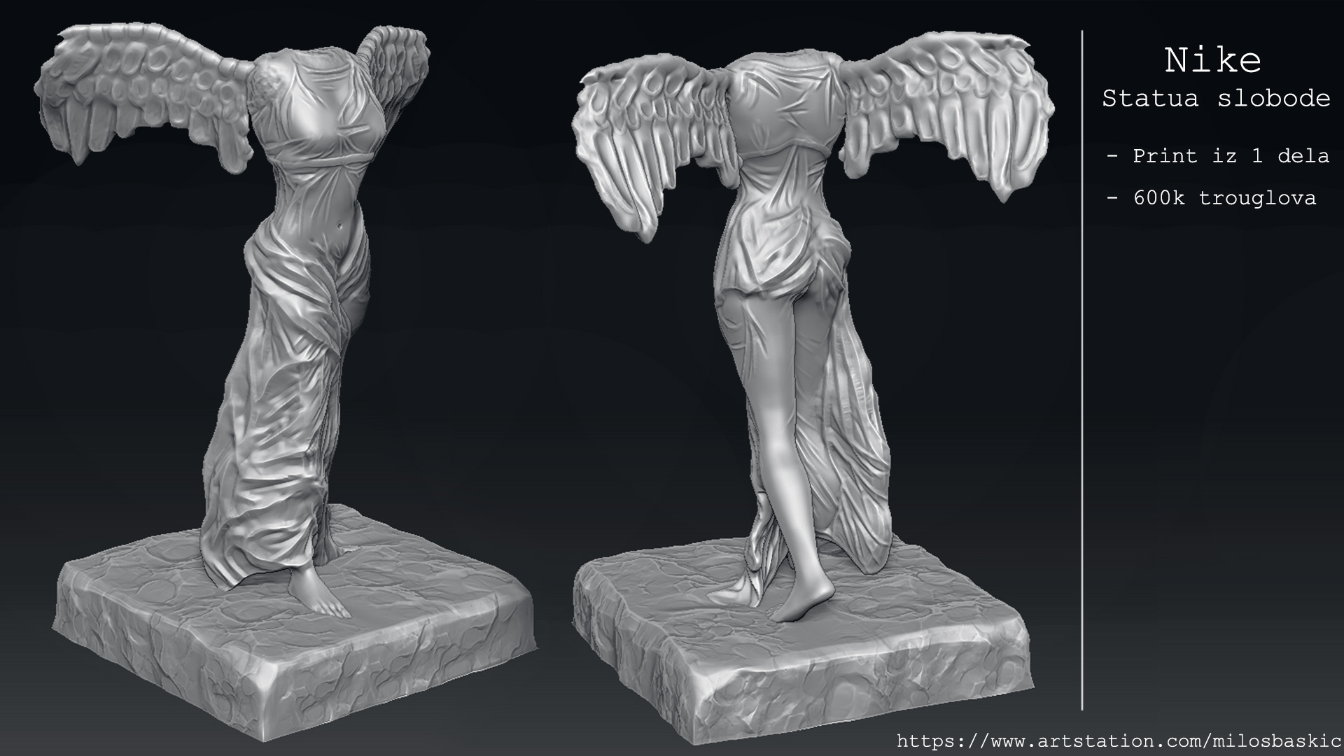 Nike of Samothrace / Statua Pobede Model za 3D print